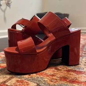 *NEVER WORN* Bunt Orange Platform Jeffrey Campbell Sandals - WOMEN’S SIZE 7